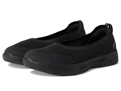 Keds Blisswalk Skimmer Black Knit Slip-on Flat Shoes Rhs7839 In Orange