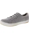 Keds Center Ii Womens Flat Lace Up Casual And Fashion Sneakers In Grey