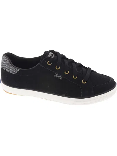 Keds Center Iii Womens Leather Casual And Fashion Sneakers In Black