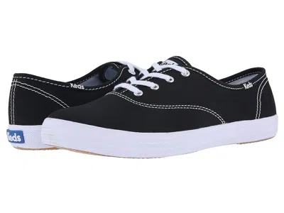 Keds Champion Canvas Lace-up In Black