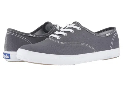 Keds Champion Canvas Lace-up In Gray