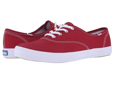 Keds Champion Canvas Lace-up In Red