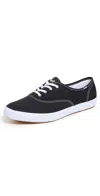 Keds Women's Champion Originals Lace Up Canvas Sneakers In Black