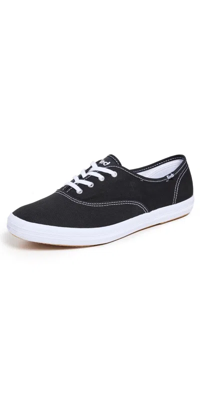 KEDS CHAMPION CANVAS SNEAKERS BLACK