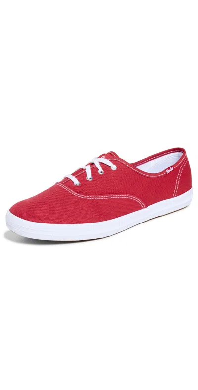 KEDS CHAMPION CANVAS SNEAKERS RED