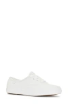Keds Champion Cream Crochet Lace-up Sneakers In Off White Leather