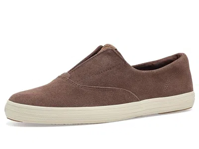 Keds Champion Round Toe Slip-on Women's Shoes Cocoa Brown Suede: 6 B - Medium, Synthetic