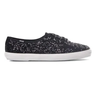 Keds Champion Glitter Sneaker In Black