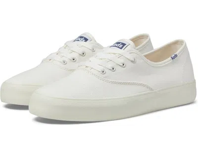 Keds Champion Sneakers Women's White Canvas Low Top Lifestyle Shoes Gal234