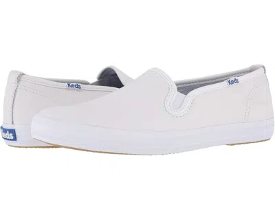 Keds Champion S/o Womens Leather Casual Slip-on Sneakers In White