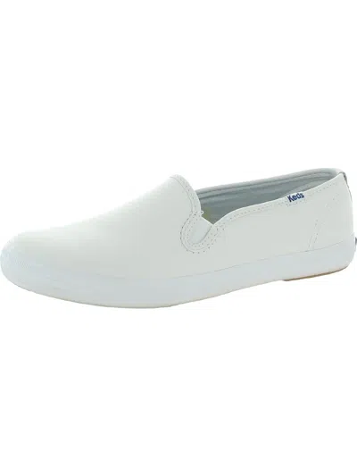 Keds Champion S/o Womens Leather Casual Slip-on Sneakers In White