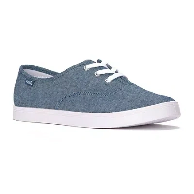 Keds Crest Cvo Chambray Womens Sneakers In Blue