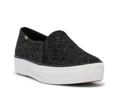 Keds Deck Platform Sneaker In Black