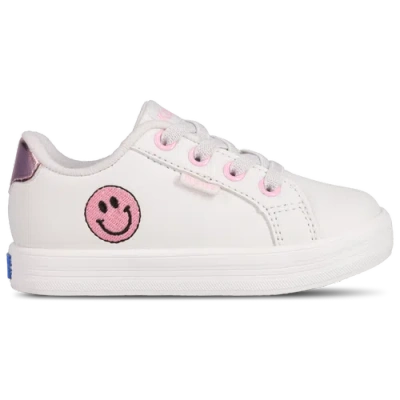 Keds Kids' Girls Kara Court Elastic Lace In White
