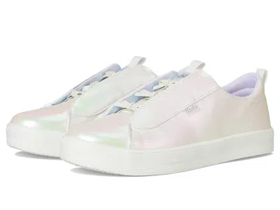 Keds Kara Slip-on (little Kid/big Kid) Girls Shoes White Pearlized : 4 Big Kid M, Synthetic