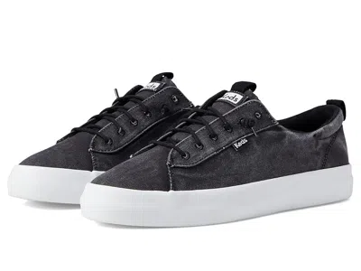 Keds Kickback Canvas Slip On In Black