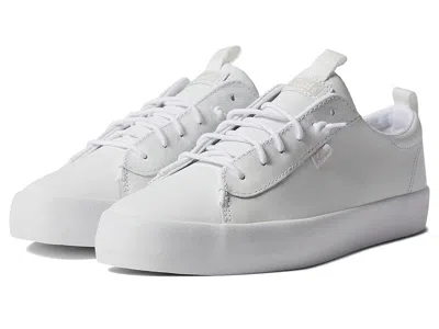 Keds Kickback Leather Slip On In White