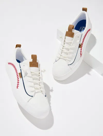 Keds ® Kickback Pennant Sneakers - Snow White - 9m Talbots