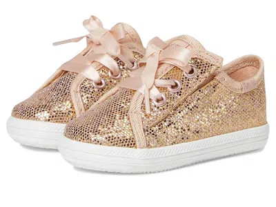Keds Kids' Kickstart Celebrations (infant/toddler) Girls Shoes Rose Gold Sparkle : 4 Toddler M, Synthetic