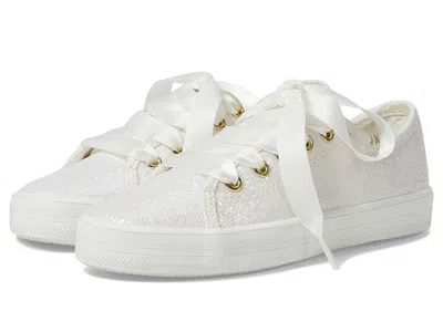 Keds Kickstart Celebrations (little Kid/big Kid) Girls Shoes Ivory Sparkle : 1 Little Kid M