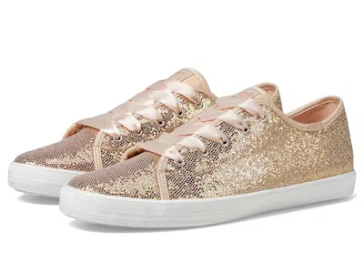 Keds Kickstart Celebrations (little Kid/big Kid) Girls Shoes Rose Gold Sparkle : 2 Little Kid M