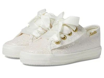 Keds Kickstart Jr. Celebrations (toddler/little Kid) Girls Shoes Ivory Sparkle : 7 Toddler M, Synthetic