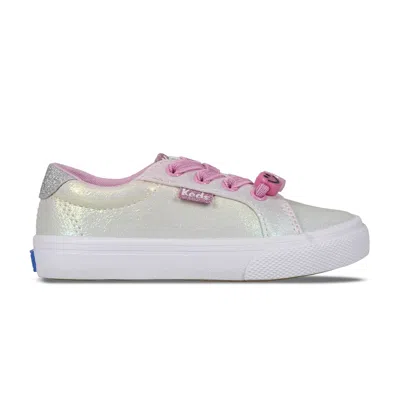 Keds Little Kids Jump Kick Elastic Friendship Bead Slip-on Canvas Sneakers In Multi