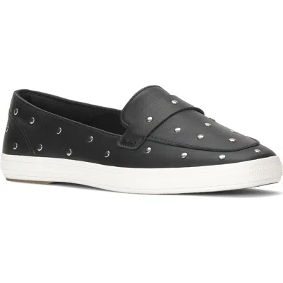 Keds Square Toe Loafer Flat In Black