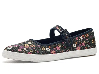 Keds Maisie Mary Jane Women's Shoes Dark Teal/multi Woodland Floral Canvas: 11 B - Medium