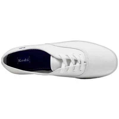Keds Kids' Original Champion Cvo White Leather Ky30060 Grade-school