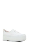 Keds Women's The Platform Lug Weatherized Splash Canvas Canvas Sneakers In White