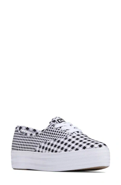 Keds Point 2 Platform Trainer In Black Canvas