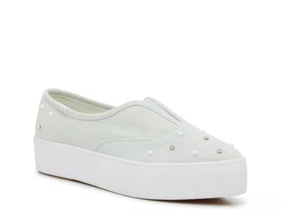 Keds Point Platform Slipon Sneaker In White