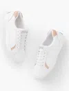 Keds Â® Pursuit Lace Up Sneakers - White/light Pink - 8 1/2 M Talbots In White,light Pink