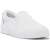 Keds Â® Pursuit Slip-on Leather Sneakers - White - 7 1/2 M Talbots In White Leathe