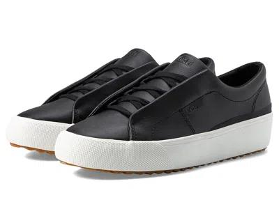 Keds Remi Leather Slip On In Black