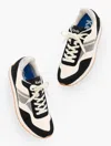Keds ® Rena Dalmata Nylon Suede Sneakers - Black/white/burgundy - 9 1/2 M Talbots