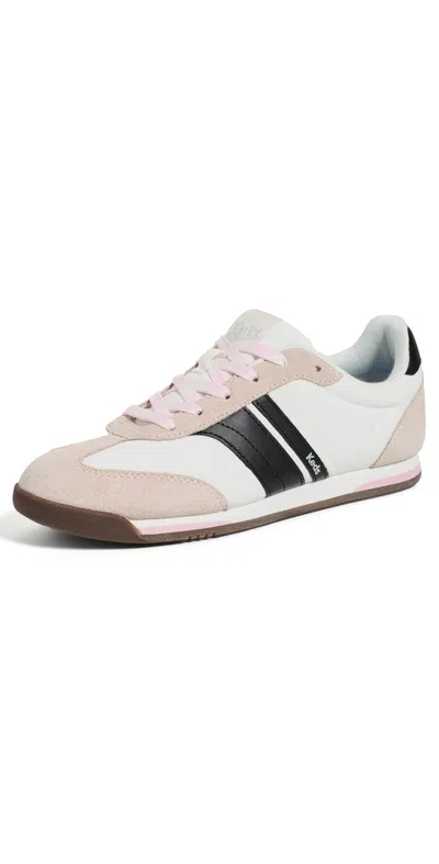 Keds Revival Sneakers Snow White/black/pink In Neutral