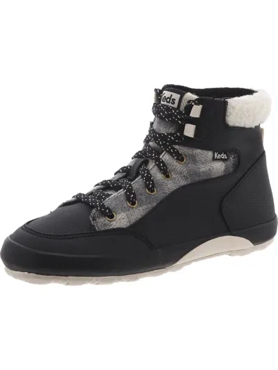 Keds Scout Iv Txt Womens Faux Fur Lace-up Mid-calf Boots In Multi