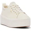 Keds ® Sklyer Platform Sneaker In Egret/ Champagne Leather
