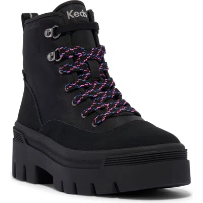Keds Women's Soho Boots Nylon/suede In Black