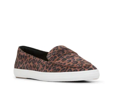 Keds Square Toe Loafer Flat In Brown