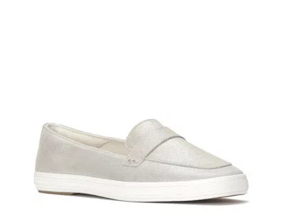 Keds Square Toe Loafer Flat In Gray