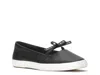 Keds Square Toe Mini Bow Flat In Black