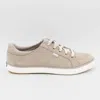 Keds Suede Lace Up Sneaker In Dove Grey In Beige