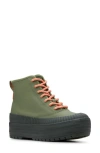 Keds Women's The Platform Mid Lug Weatherized Splash Canvas Boots In Olive