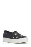 Keds ® Triple Deck Slip-on Sneaker In Black/snow White