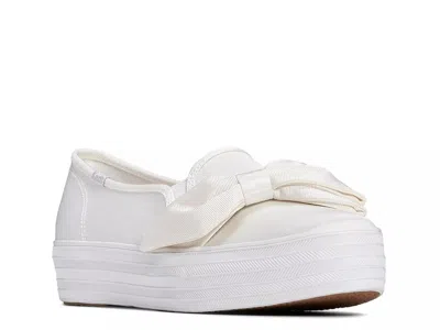 Keds Triple Deck Slipon Sneaker In White