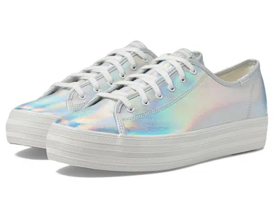 Keds Triple Kick Leather In Metallic