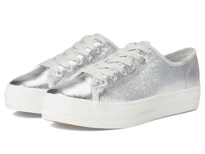 Keds Triple Kick Leather In Gray